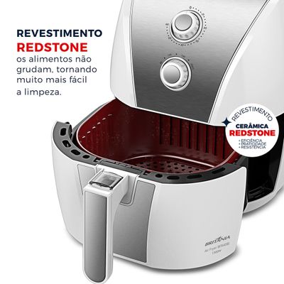 Air Fryer Britânia 5L Branca Redstone 1500W BFR40BI 127V