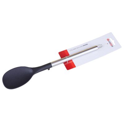 Colher Inox e Silicone Prime Cazza Preto