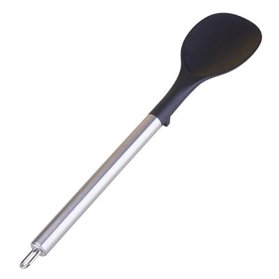 Colher Inox e Silicone Prime Cazza Preto