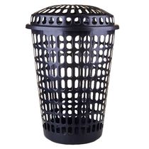 Cesto de Roupas Telado 60L Plásticos MB 3667 Preto