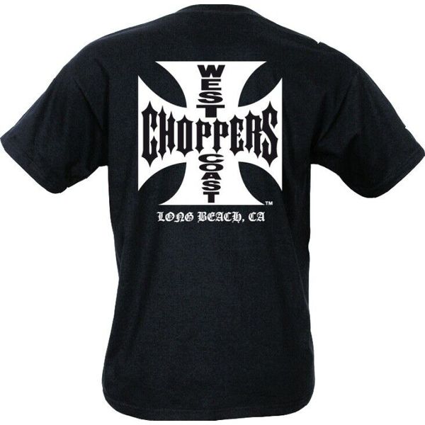 Camiseta Unissex Preta Iron Cross Wcc West Coast Choppers P