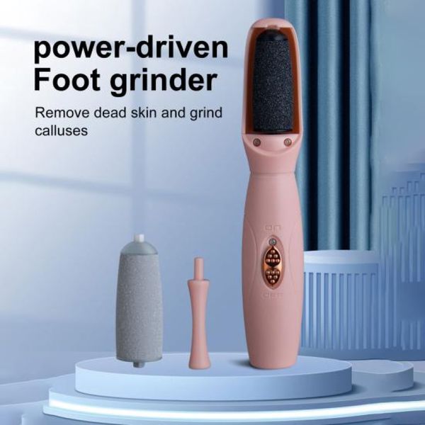 Removedor Elétrico de Calos para Pés - Kit de Pedicure Profissional preto