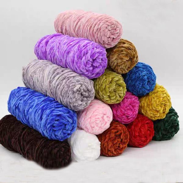 Fio Chenille 100g para Tricô e Crochê 15
