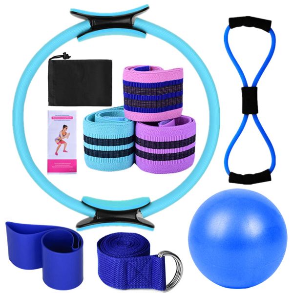 Conjunto de Yoga para Mulheres - Equipamento de Pilates em Casa roxo