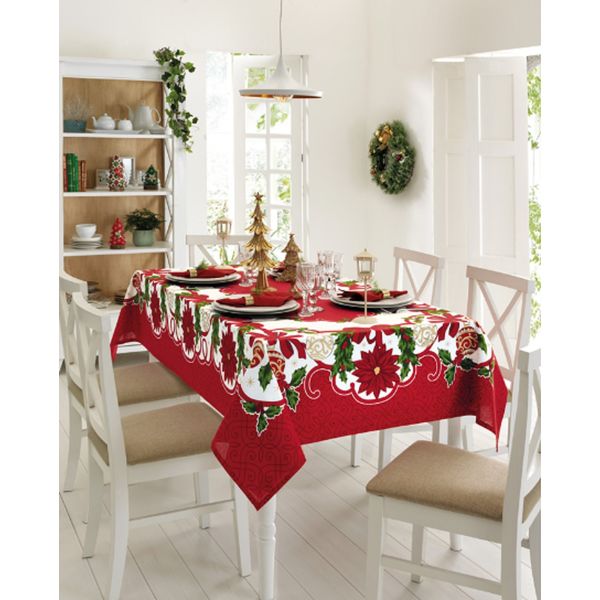 Toalha Mesa Retangular Athenas 140x210cm Natal Dohler Única Natal 94