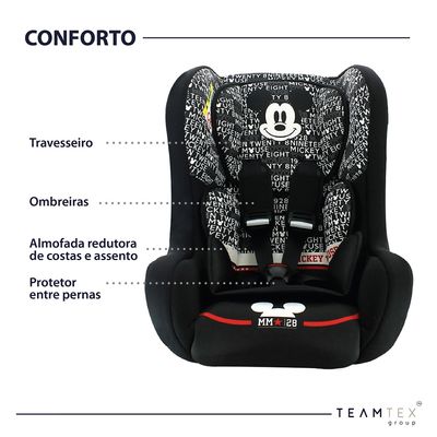 Cadeira para Auto Teamtex Trio Mickey Typo de 0 a 25kg