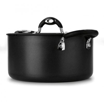 Caçarola Dom Multiflon com Antiaderente de Alumínio - 22cm Preto