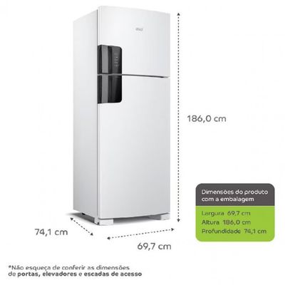 Geladeira Consul Frost Free CRM56FB Duplex com Espaço Flex e Painel Eletrônico Externo Branca - 451L Branco / 110V