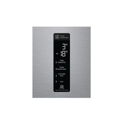 Refrigerador Lg Bottom Freezer Inverse 451l Platinum 110v
