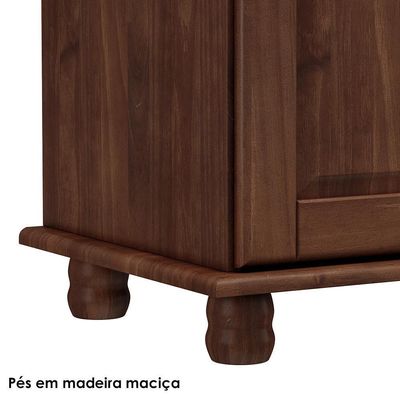 Cristaleira Madeira Maciça 4 Portas 88 Cm 8926 Cafe Milani Store Cafe