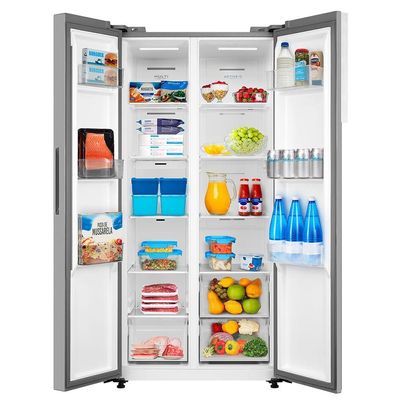 Geladeira Frost Free Side By Side 442L Cor Inox Midea 220v MDRS598FGA042
