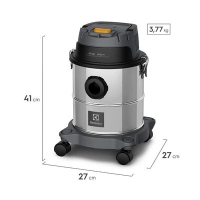 Aspirador De Pó E. Água Em Inox 12L Gt12I Electrolux 127V 110V