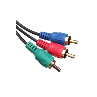 Cabo Vídeo Componente 3 Rca E 3 Rca 2 Metros
