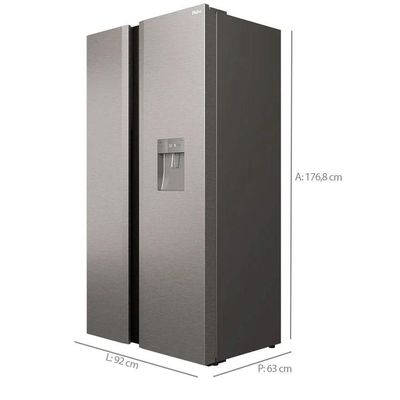 Refrigerador Side By Side Philco 486L Inox Eco Inverter PRF504ID Inox 220V