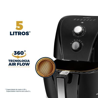 Air Fryer Britânia 5L Antiaderente Gold 1500W BAF45A 127V