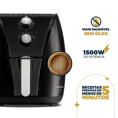 Air Fryer Britânia 5L Antiaderente Gold 1500W BAF45A 127V