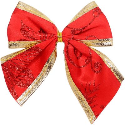 Kit 30 Enfeite Laços Natalino Vermelho árvore Natal De 10cm
