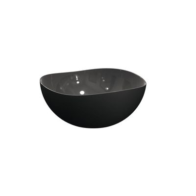Tigela Saladeira Bowl e Pegador de Salada Preto 2un