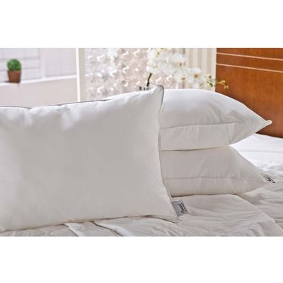 Travesseiro Plumasul Plumas de Ganso Percal 233 Fios 45 x 65 cm Branco