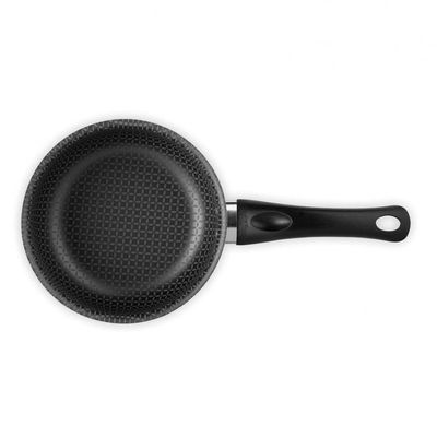 Panela Gourmet Multifllon com Tampa de Vidro e Antiaderente 16cm Preto