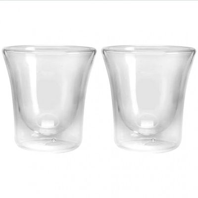 Jogo de Copos Dynasty Coffee Borossilicato 90ml 2 Peças Transparente