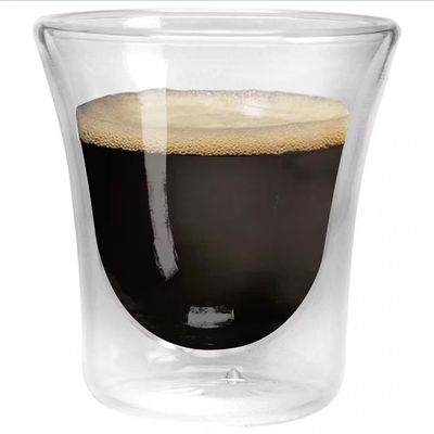 Jogo de Copos Dynasty Coffee Borossilicato 90ml 2 Peças Transparente