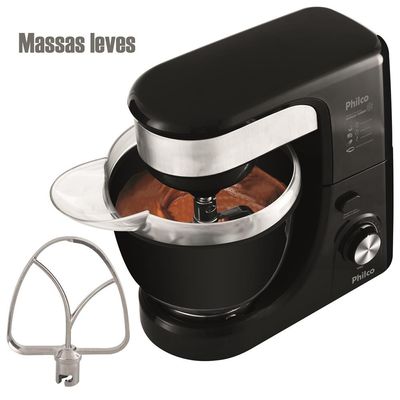Batedeira Planetária PHP500 Turbo com 11 Velocidades e 500W Philco Preto / 220V