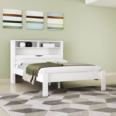 Cama Casal Santos Andirá Invicta Atacama com Baú Branco
