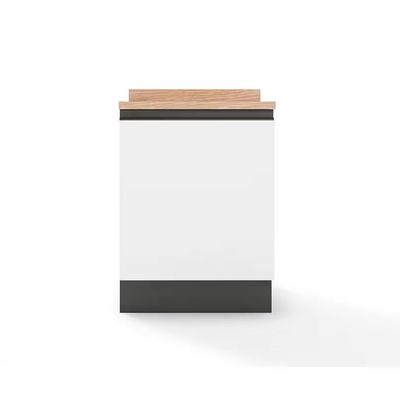 Balcão Línea com 1 Porta e 1 Prateleira 60cm de Largura Bartira Branco