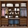 Guarda Roupa Casal Triunfo Flex com Espelho 2 Portas de Correr e 6 Gavetas Europa Brauna e Off white