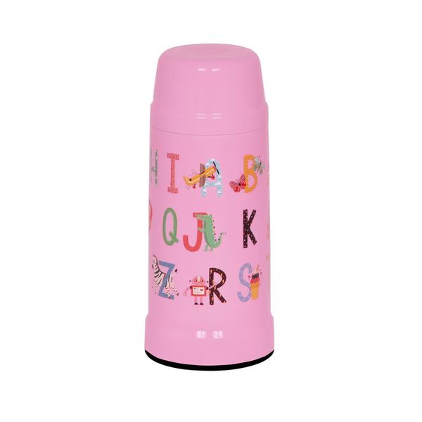 Garrafa Térmica Mini Mor Kids 300ml Algodão Doce Alfabeto Garrafa Térmica Mini Mor Kids 300ml Algodão Doce Alfabeto