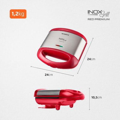 Sanduicheira Grill Mondial Red Premium S-19 Vermelha e Prata 127V 127V