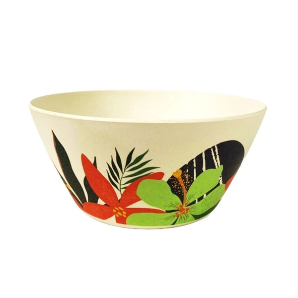 Bowl em Melamina Cazza Floral Boho Branco 650ml