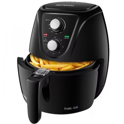 Fritadeira Elétrica Sem Óleo Air Fryer AF-36-FB 3,6L Mondial Preto / 110V