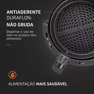Fritadeira Elétrica Sem Óleo Air Fryer AF-36-FB 3,6L Mondial Preto / 110V
