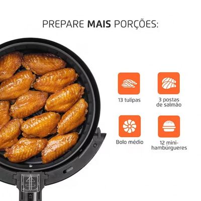 Fritadeira Elétrica Sem Óleo Air Fryer AF-36-FB 3,6L Mondial Preto / 110V