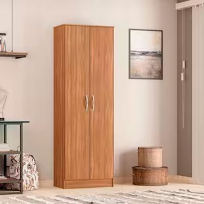 Sapateira Golden com 2 Portas para 18 Pares Nogal Vanilla Demóbile Amendola