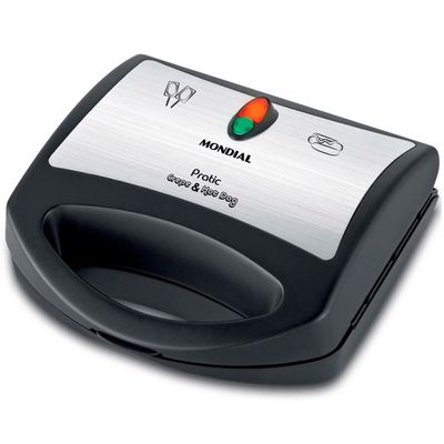 Crepeira Pratic Crepe e Hot Dog 850W Mondial Preto / 110V