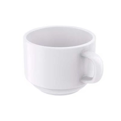 Conjunto com 6 Xícaras e Pires para Chá Tramontina Paola em Porcelana - 240 ml Branco