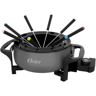 Panela Elétrica de Fondue Oster OFND100 2.4 Litros Cinza / 220V