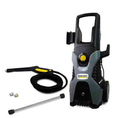 Lavadora de Alta Pressão Karcher HD 4/13 C 1900psi com Rodas, Aplicador de Detergente e Mangueira de 7,5 Metros Preto com Cinza / 220V