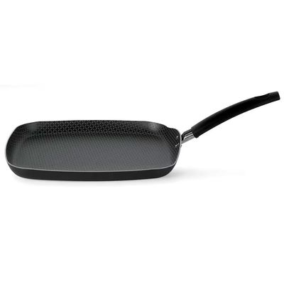 Bistequeira Lisa Multiflon Gourmet Antiaderente Preto
