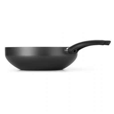 Frigideira Wok Gourmet Multiflon Antiaderente com Cabo 24cm Preto