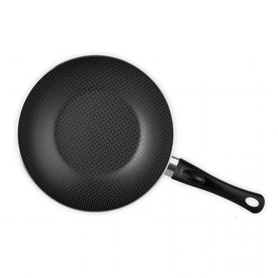 Frigideira Wok Gourmet Multiflon Antiaderente com Cabo 24cm Preto