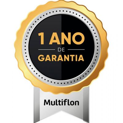 Frigideira Wok Gourmet Multiflon Antiaderente com Cabo 24cm Preto