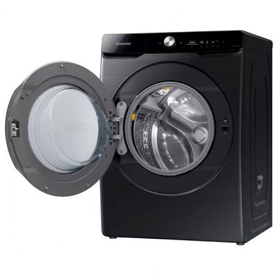 Lava e Seca Samsung WD18T Black Inox Smart com Digital Inverter e Ecobubble WD18T6500GV 18 e 10 kg Preto / 220V