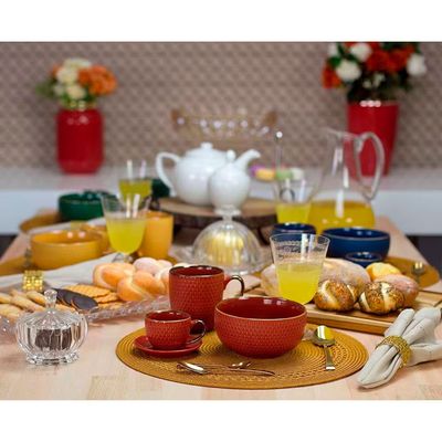 Bandeja Retangular Wolff Mesa com Alça em Cristal 35 cm Transparente
