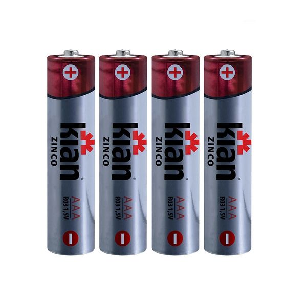 Pilha Palito Zinco Kian com 4 Packs Box