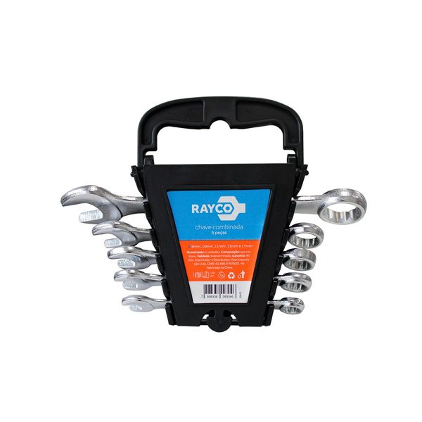 Jogo de Chaves Combinadas Rayco com 5 Peças Jogo de Chaves Combinadas Rayco com 5 Peças