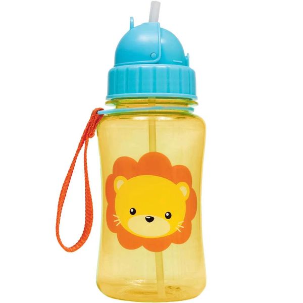 Garrafinha Infantil Buba Fun com Canudo Leão 400ml